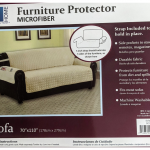 Furniture Protector Microfiber With Side Pocket For Sofa – Beige