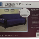 Furniture Protector Microfiber With Side Pocket For Sofa – Navy